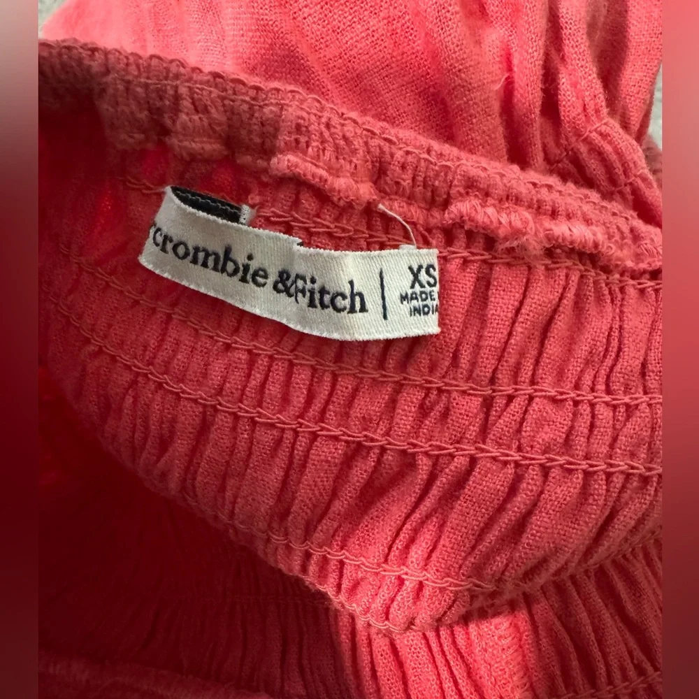Abercrombie Coral Scrunchie Dress